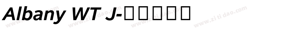 Albany WT J字体转换